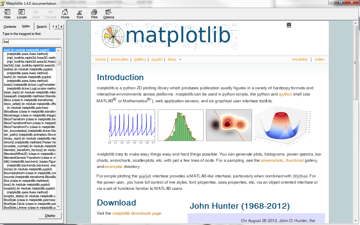 Matplotlib.chm